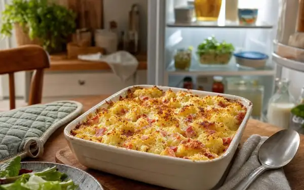 “En las noches de entre semana, cuando me falta inspiración, este gratinado de coliflor y jamón me salva la cena.”