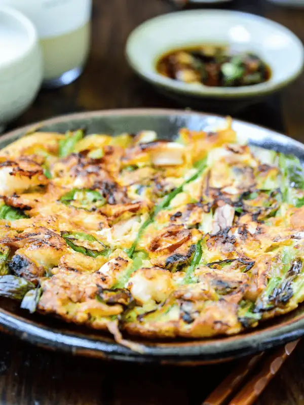 Haemul Pajeon (Seafood Scallion Pancake)