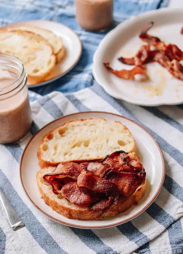 Bacon in a Wok & After School Sandwiches