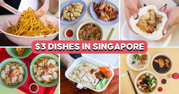 16 puestos con platos que cuestan 3 dólares o menos: Prawn Mee, orh luak, Nasi Lemak y más.