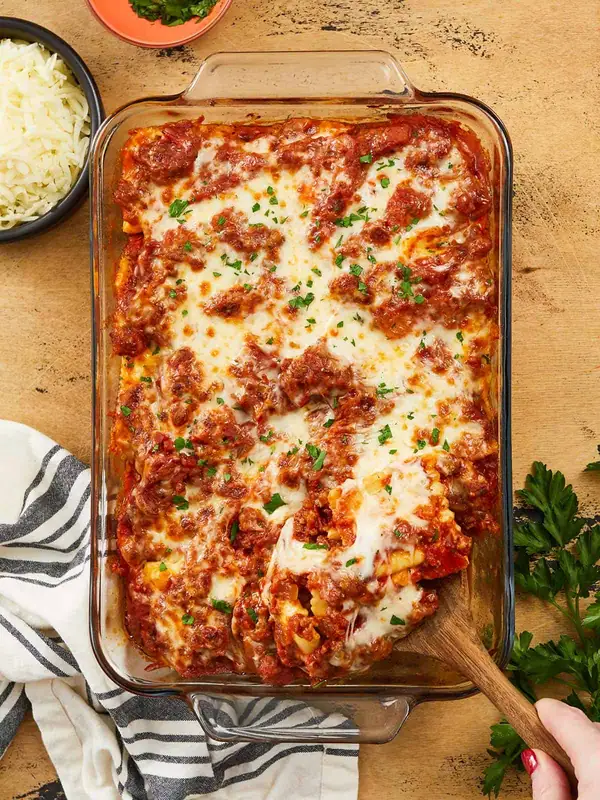Cheesy Baked Ravioli