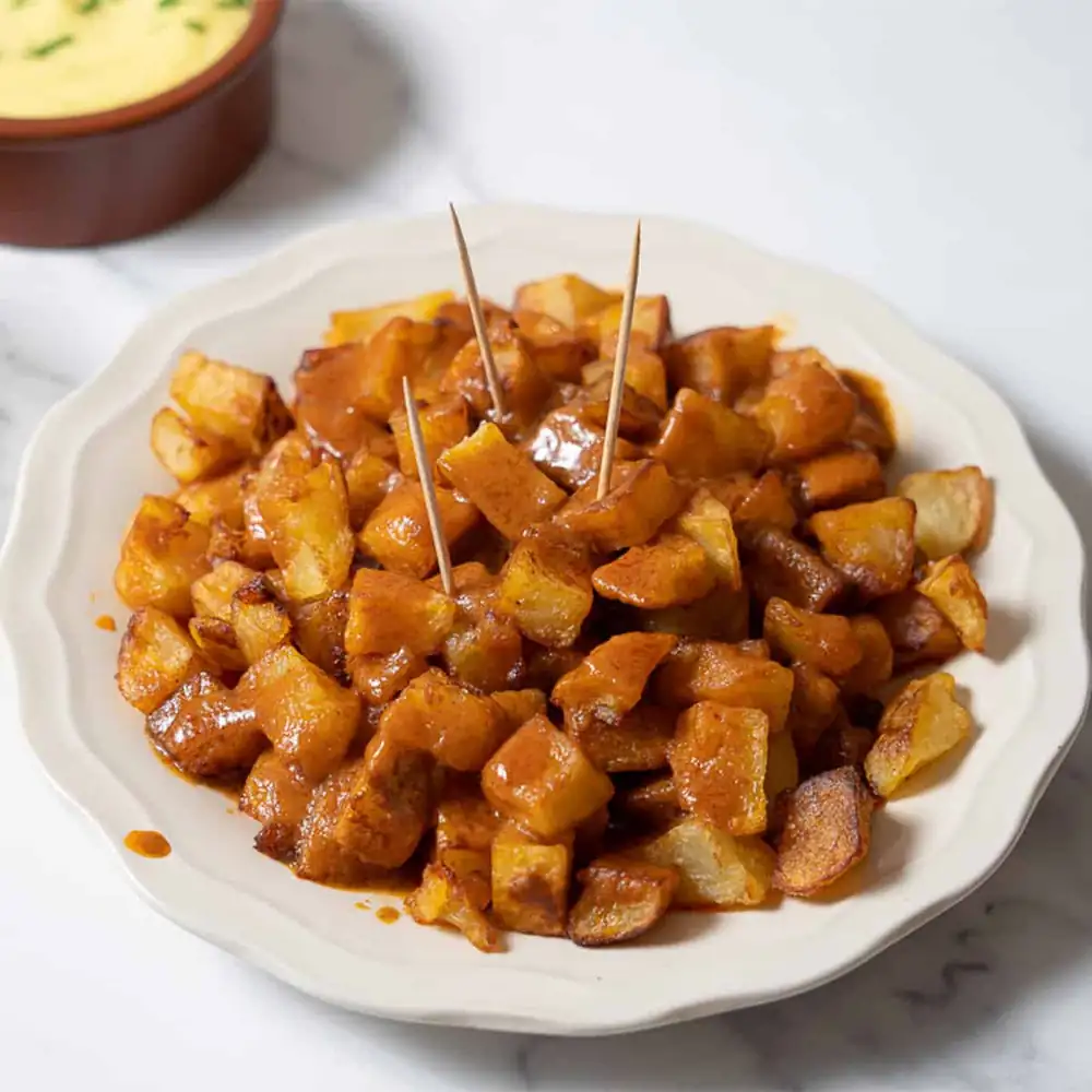 Best Patatas Bravas Recipe - Easy Spanish Fried Potatoes with Spicy Sauce