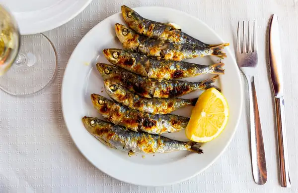 Sardine skewers, a classic Spanish recipe