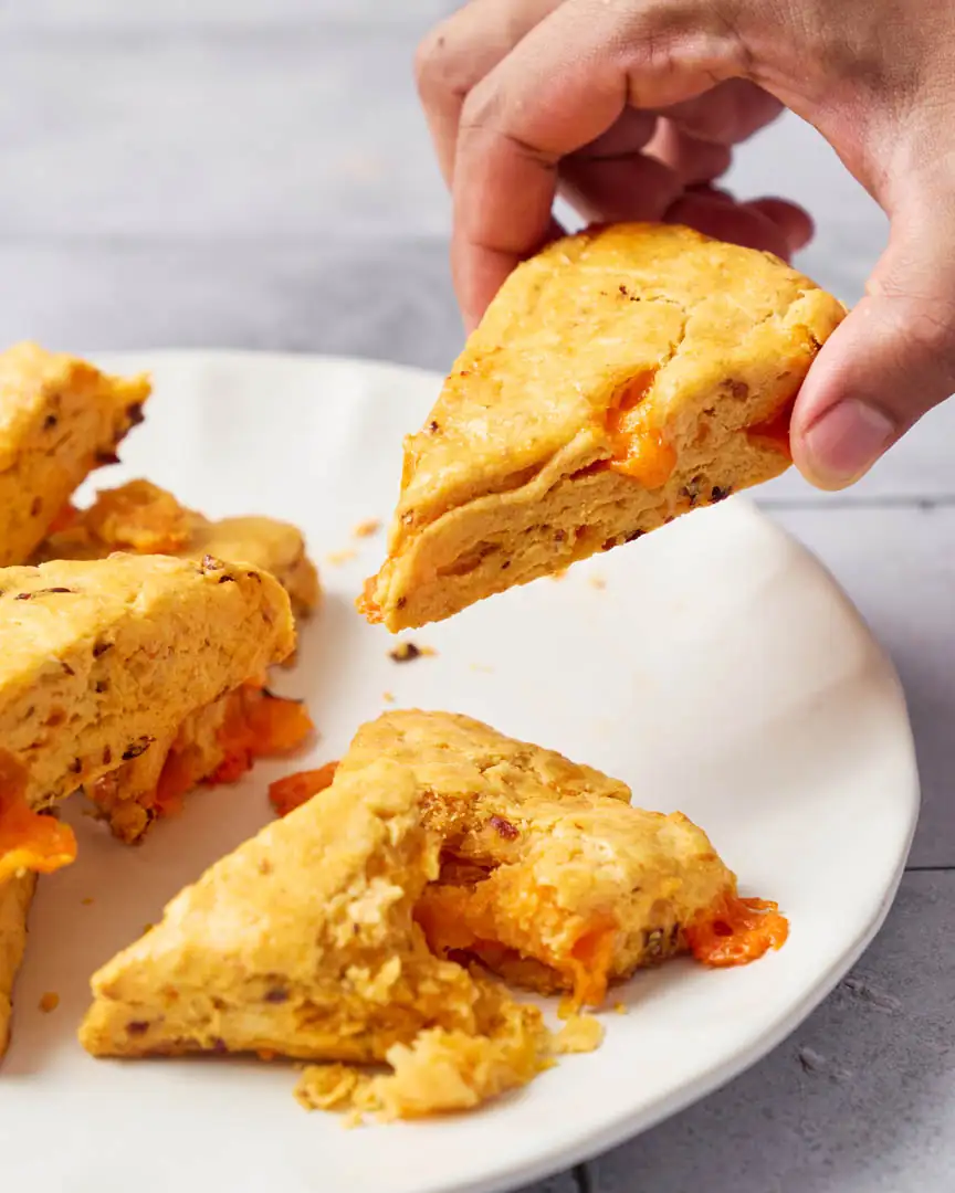 Chilli Crisp Cheddar Scones Recipe