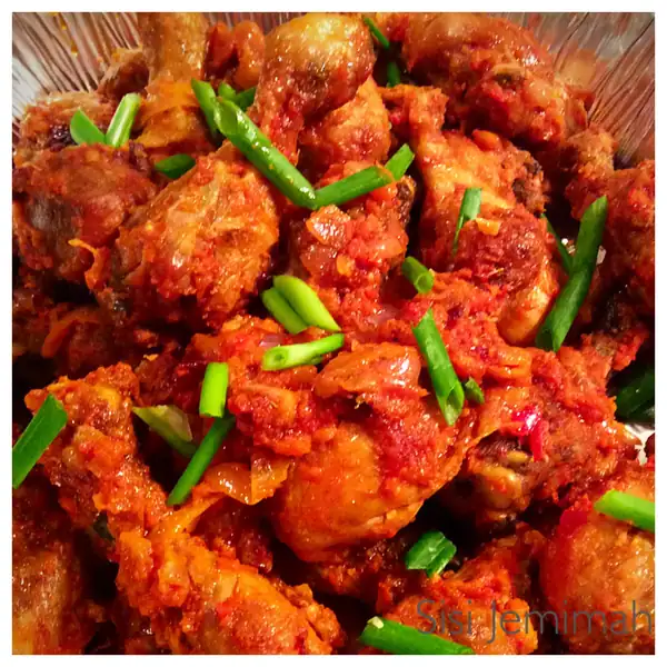 Peppered Chicken.....Nigerian Party Style!