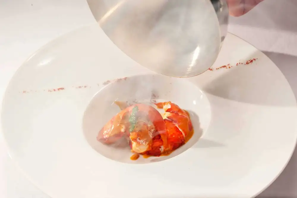 Smoked & Poached Lobster on Parsnip Puree & Paprika Butter Sauce