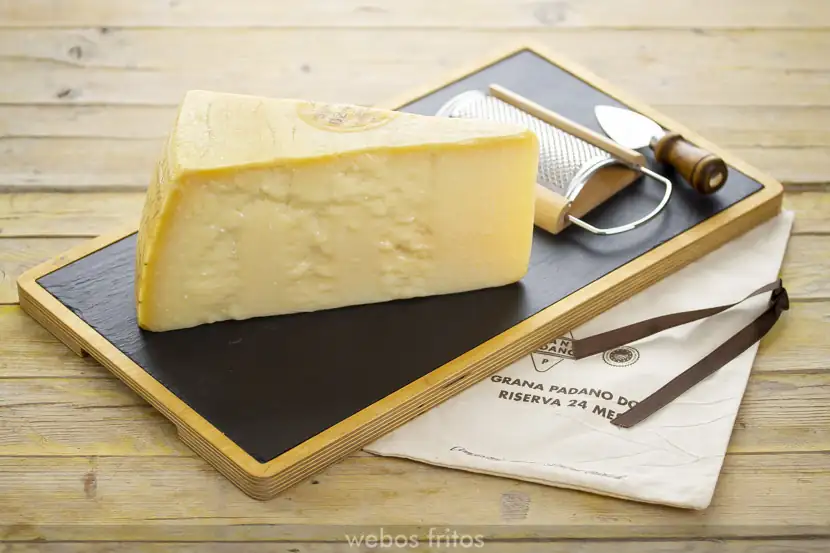 Grana Padano cheese with DOP