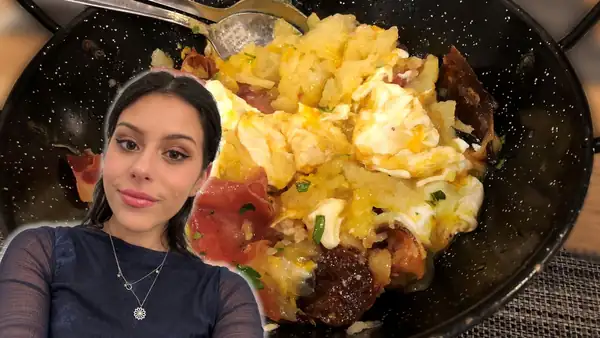 Lucía, cocinera: “Los mejores huevos no son fritos, se cocinan desde hace siglos con 2 chorizos y 2 lonchas de beicon.”