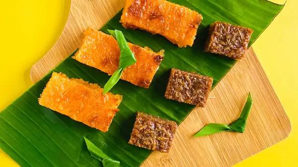 Kuih Bingka (pastel de tapioca al horno/yuca)