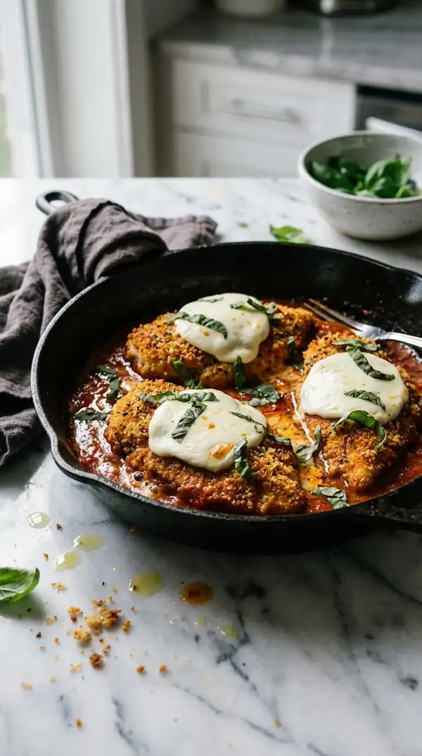 Receta de pollo a la parmesana: método de sartén sin horno