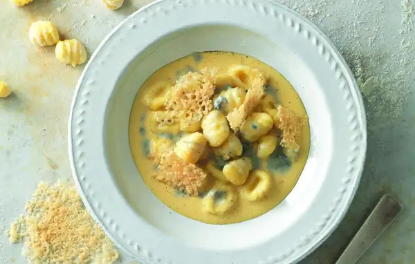 Gnocchi and Liquid Polenta with Gorgonzola