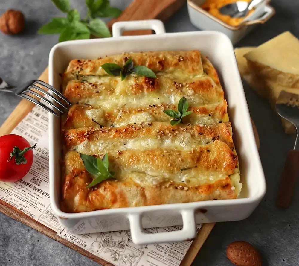 Savory Spinach & Ricotta Pancake Casserole