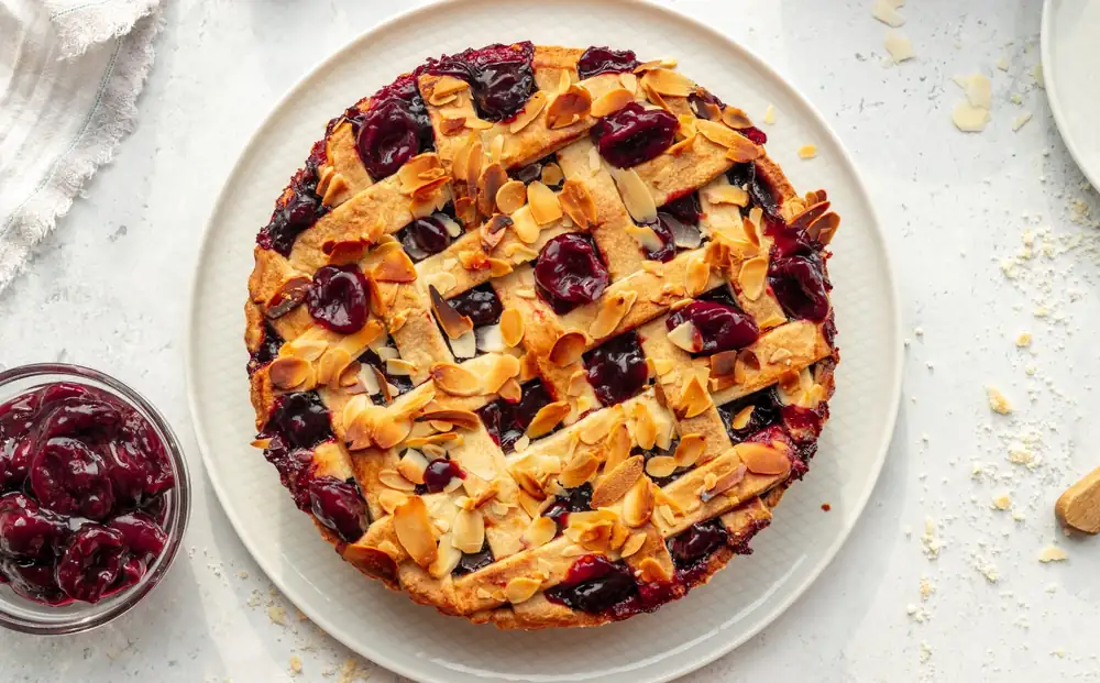 Vegan Almond Cherry Pie