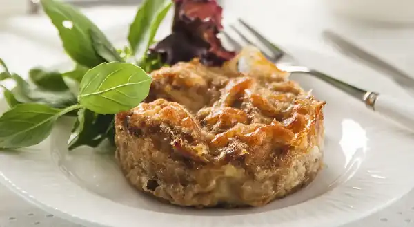 5-step crustless tuna pie