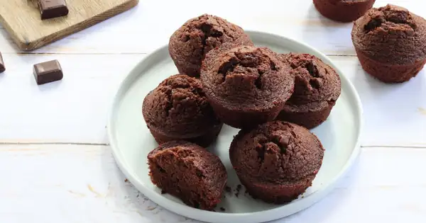 Receta de muffins de chocolate