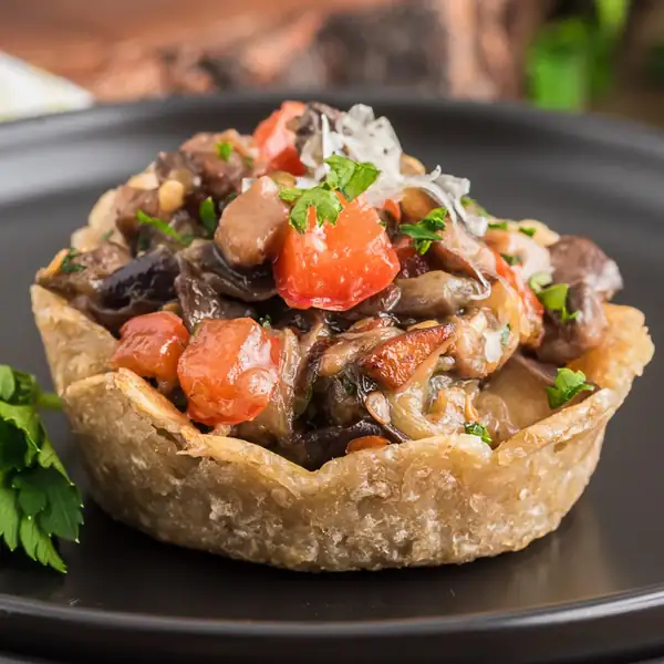 Stuffed Potato Parmesan Cheese Baskets