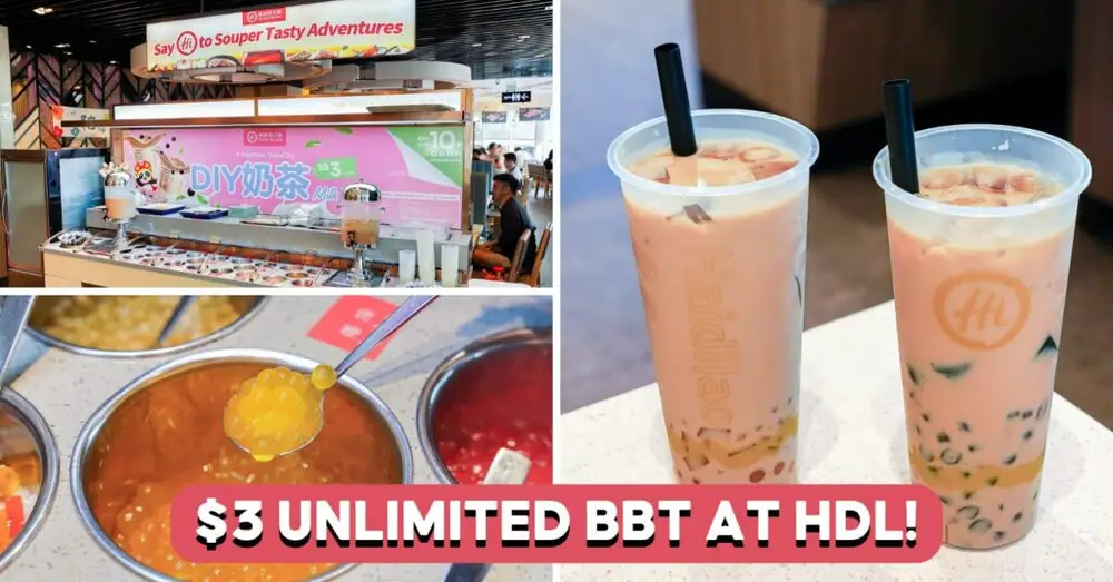 Haidilao Has $3++ DIY Bubble Tea Buffet At VivoCity
