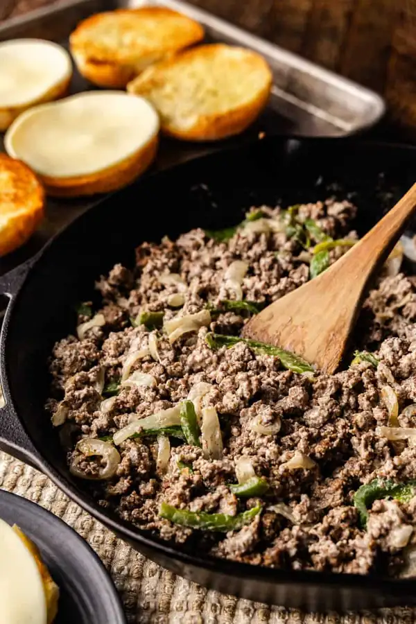 Ground Beef Cheesesteak