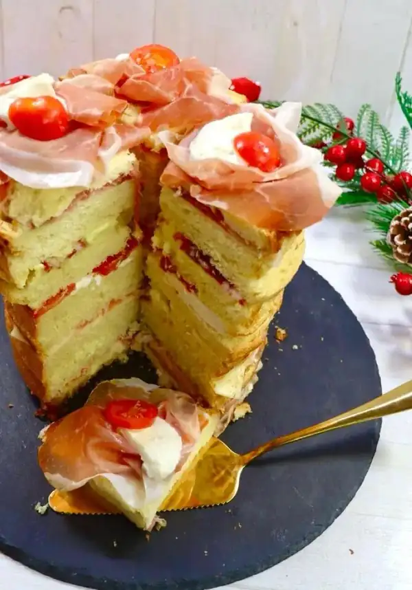 Panettone salado gastronómico casero