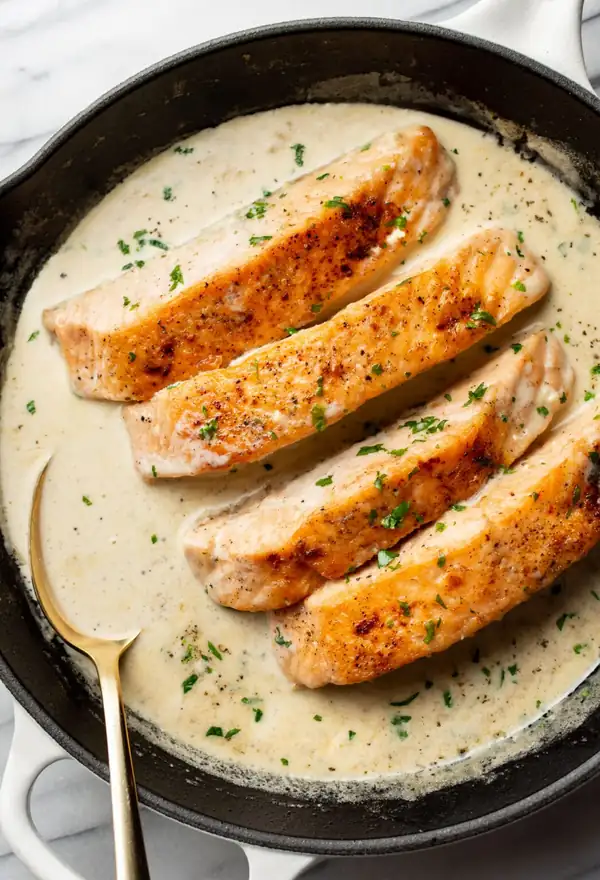 Creamy Garlic Salmon