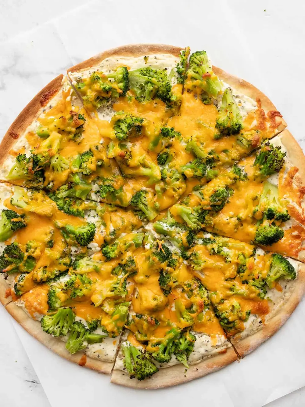 Broccoli Cheddar Pizza