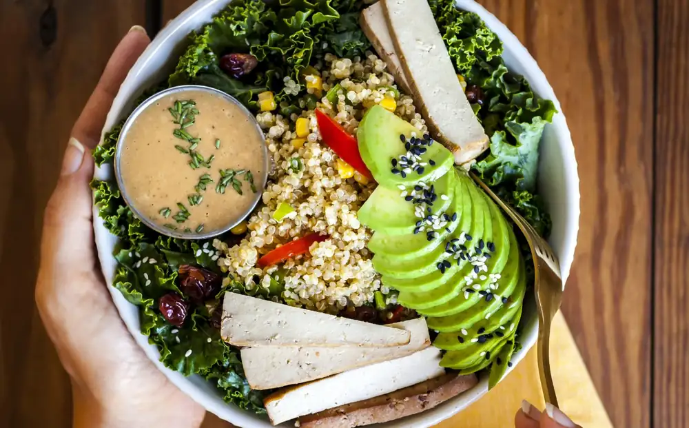 Kale Salad With Quinoa Pilaf