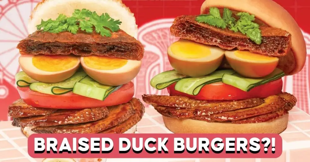 MOS Burger Launches $7.90 Teochew Braised Duck Burger For National Day