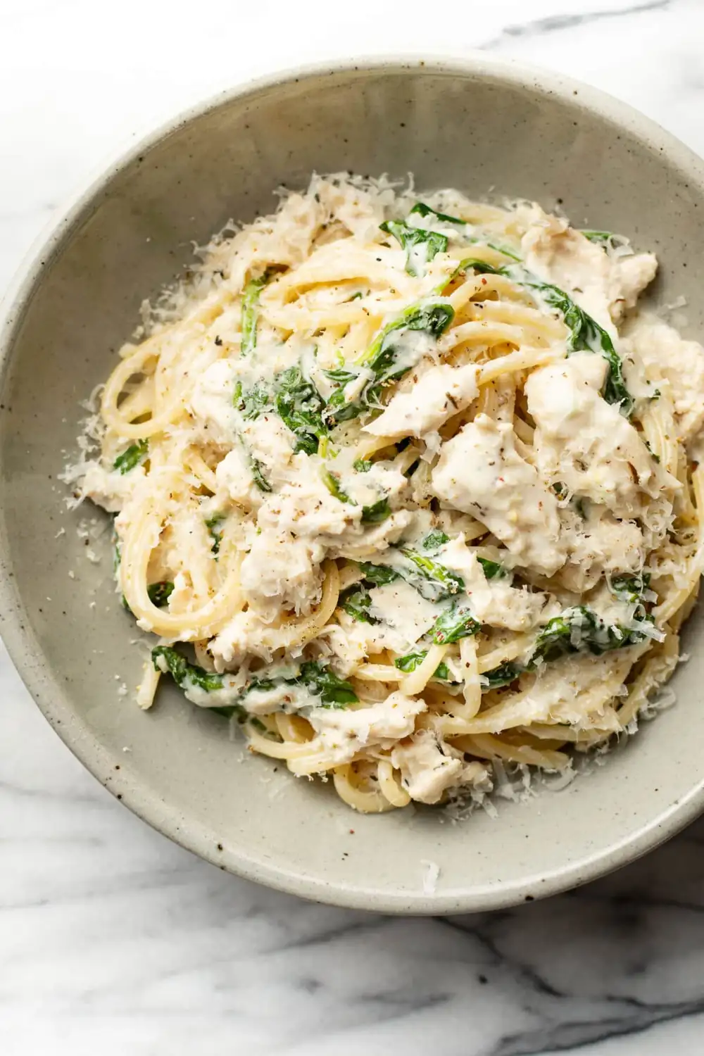 Lemon Spinach Chicken Pasta