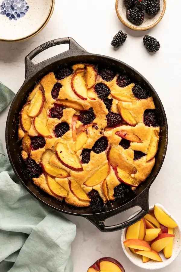Peach Blackberry Buckle Recipe