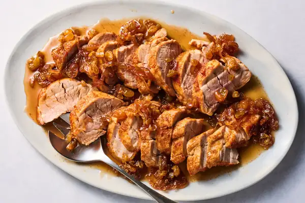 Maple-Shallot Pork Tenderloin