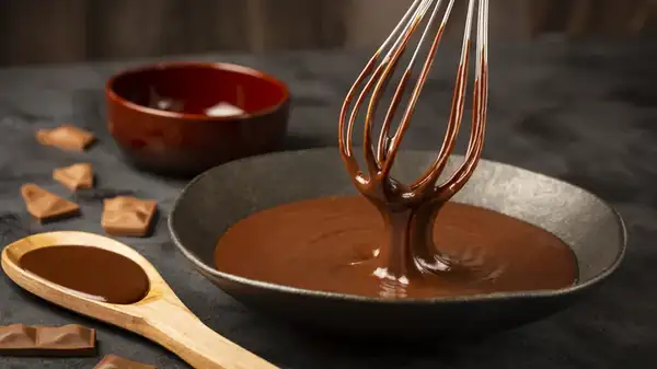 Solo necesitas 2 ingredientes para hacer ganache de chocolate