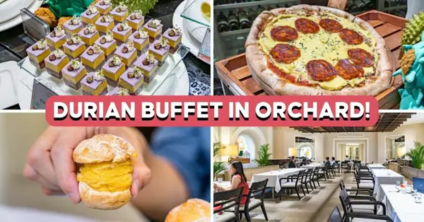 El buffet de durian del Goodwood Park Hotel regresa en abril; disfrute de pizza de durian ilimitada y mucho más