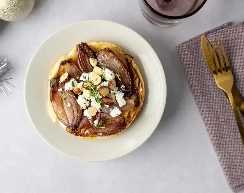 Shallot tarte tatin