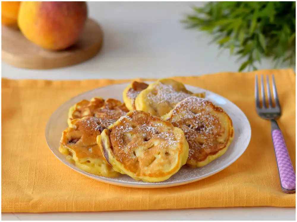 Peach pancakes