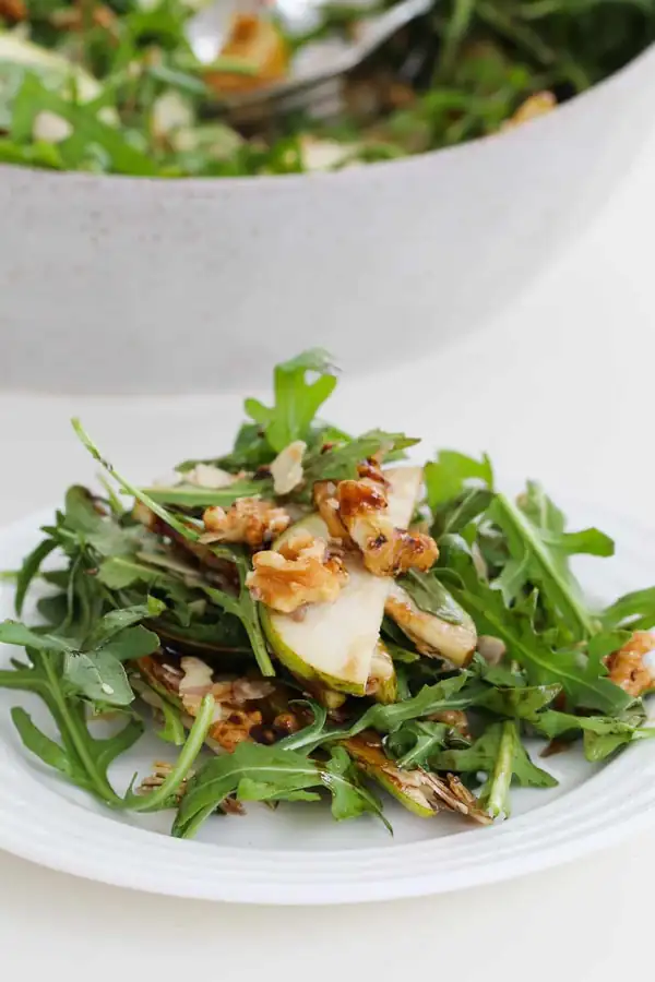 Walnut, Parmesan, Pear and Rocket Salad