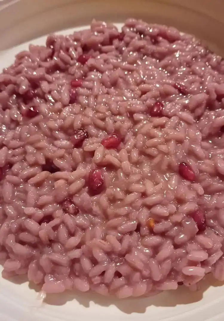 Pomegranate risotto