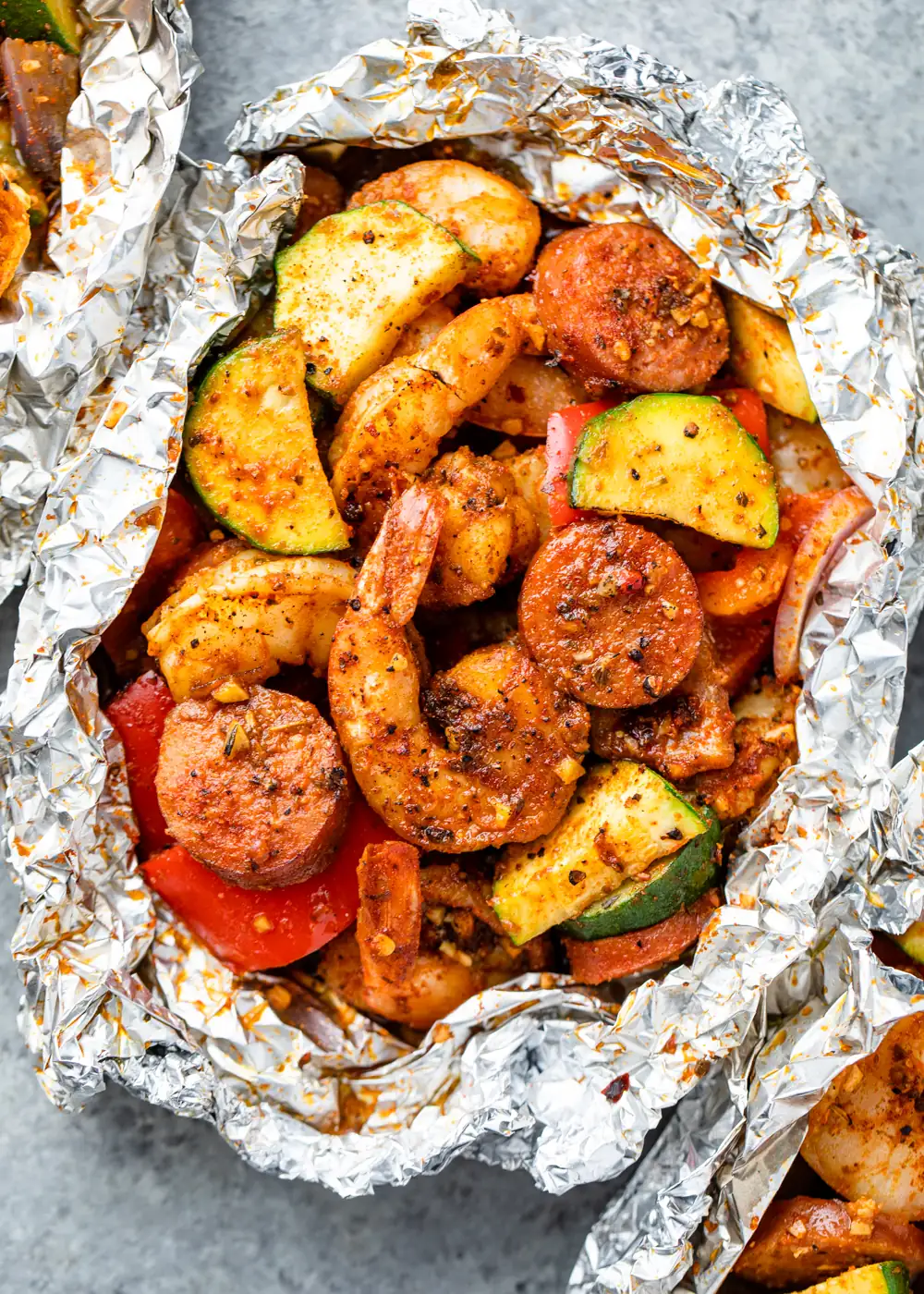 Cajun Shrimp Foil Packs