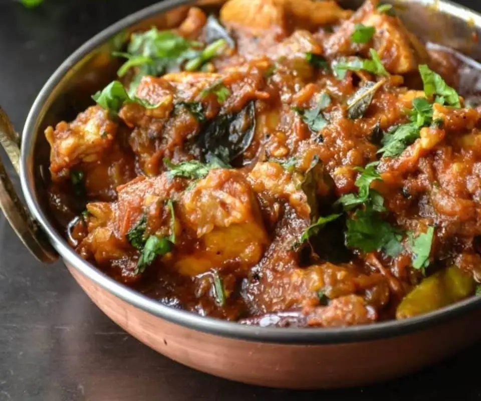 Pollo al curry Chettinad