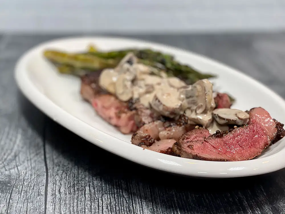 Wood-Fired Ribeye Steak au Poivre Recipe