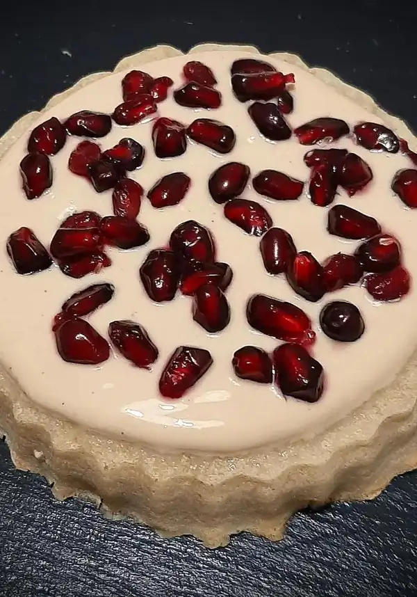 Soft Coffee and Pomegranate Tarts