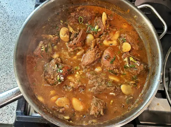 Delicious Caribbean Stewed Chicken With Butter Beans