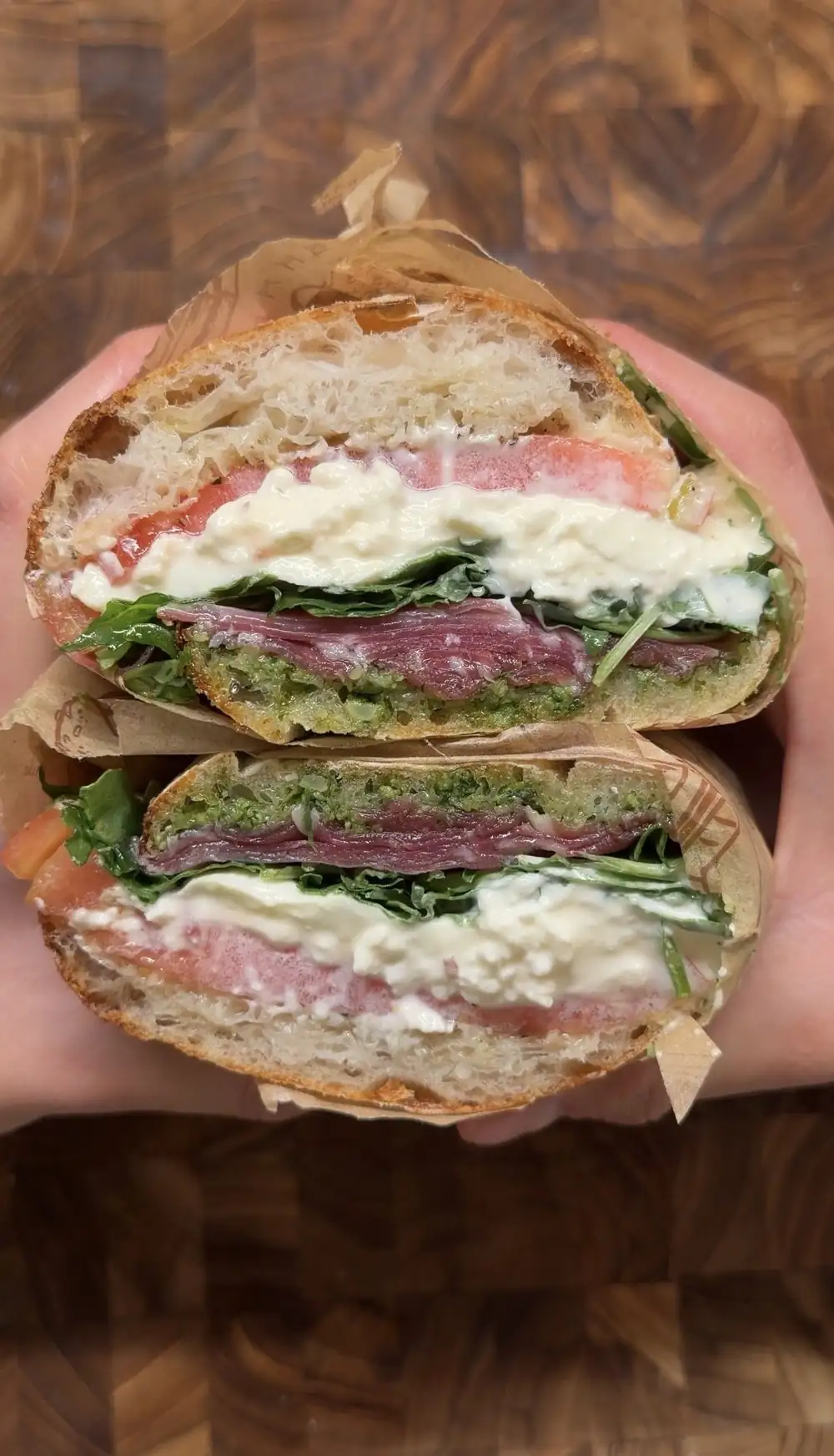 Ciabatta Caprese Sandwich