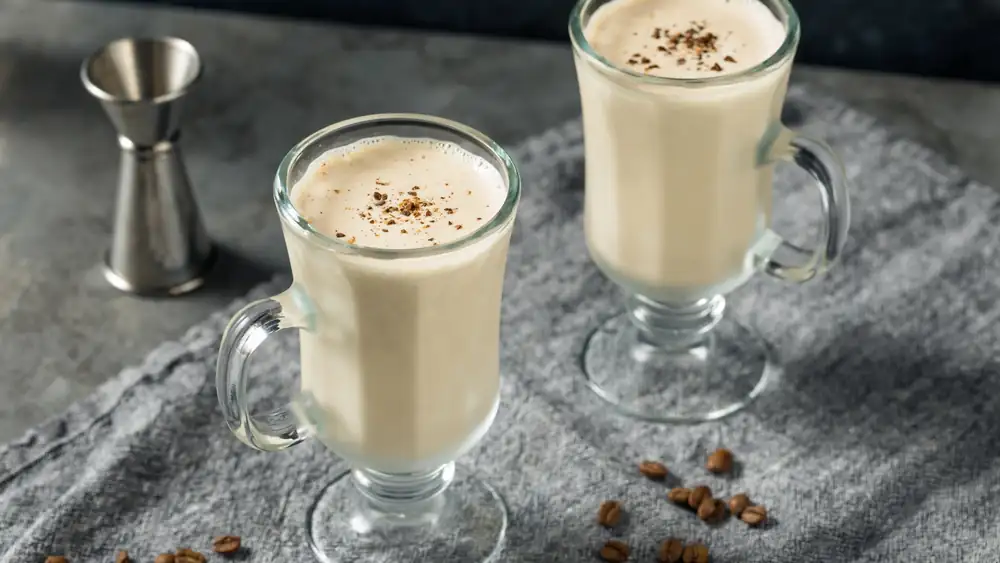 Iced Irish coffee flavored milkshake
