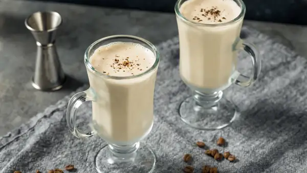 Iced Irish coffee flavored milkshake