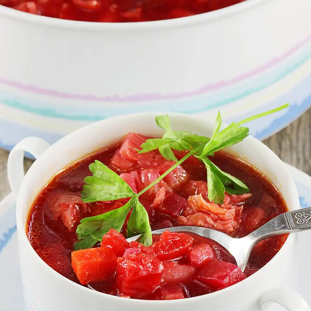 Recipe for Ukrainian borscht