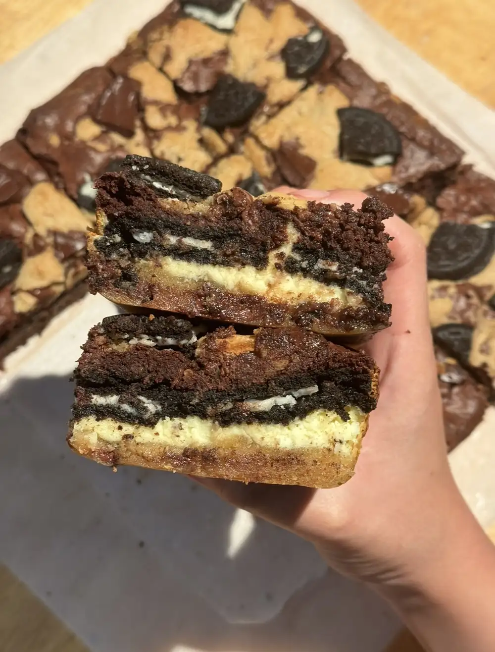 Oreo Cheesecake Brookies
