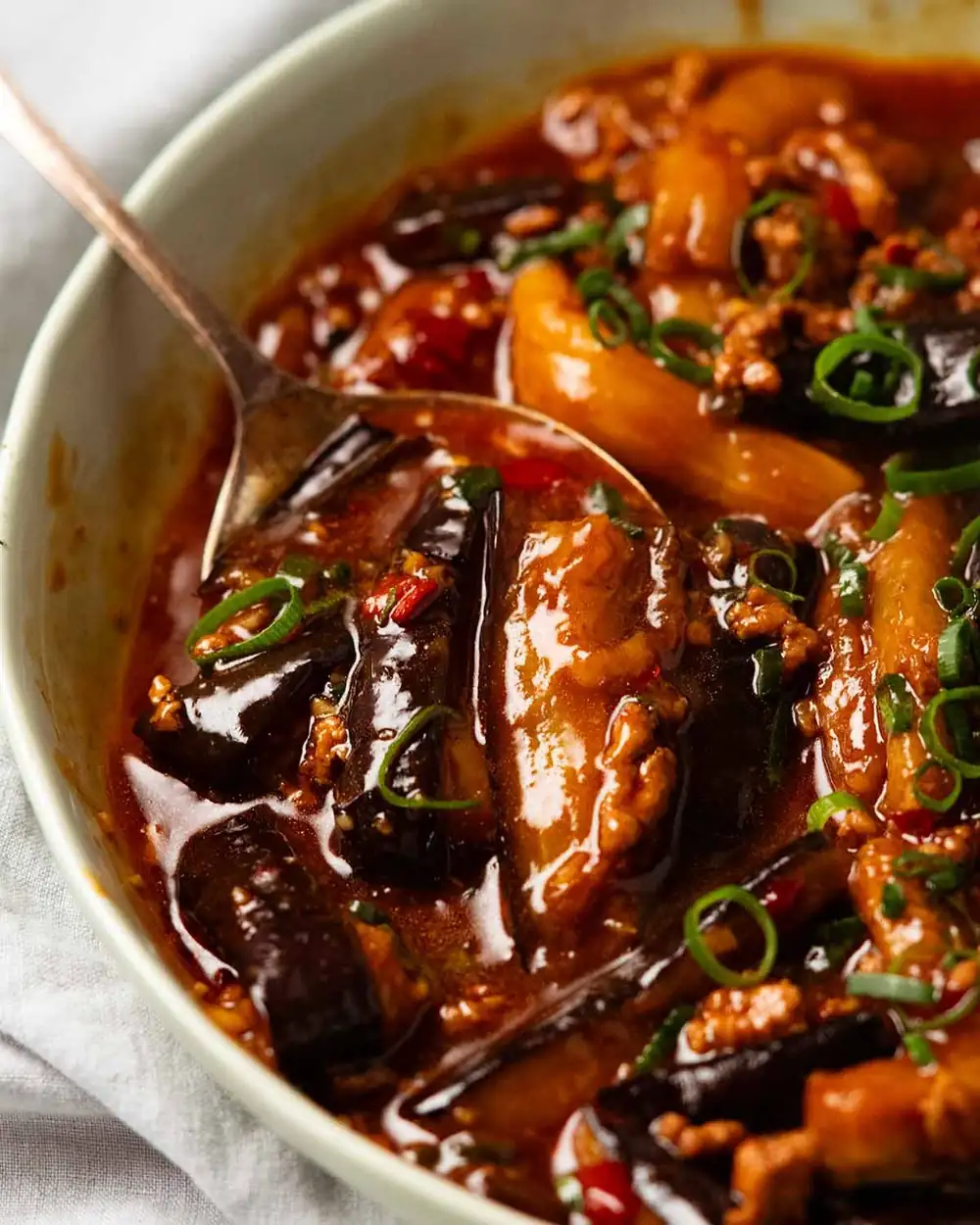 Chinese eggplant and minced pork