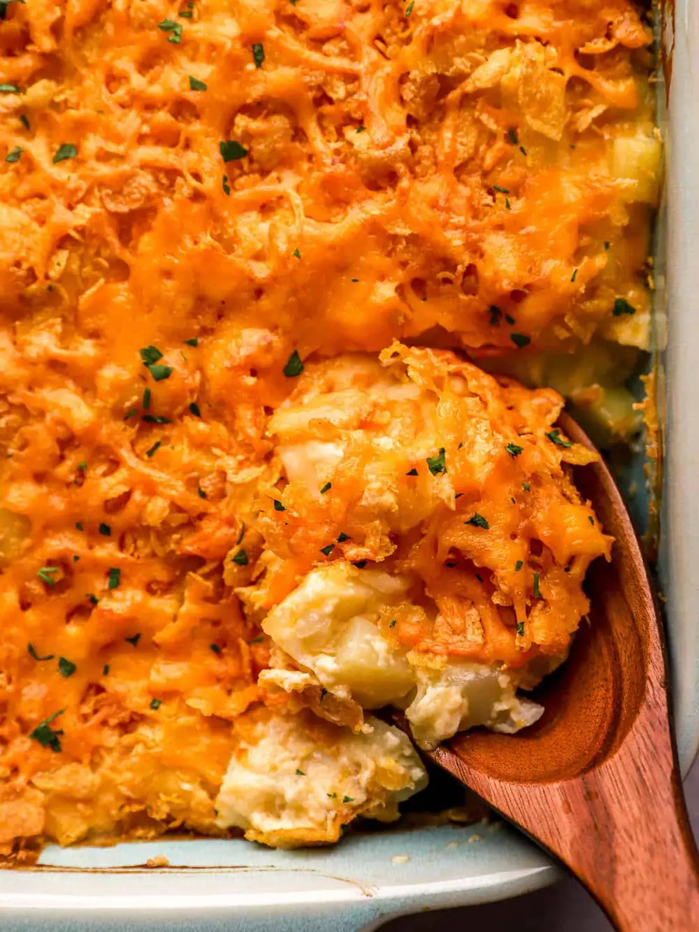 Cheesy Potato Casserole with a Crunchy Twist Everyone Loves!