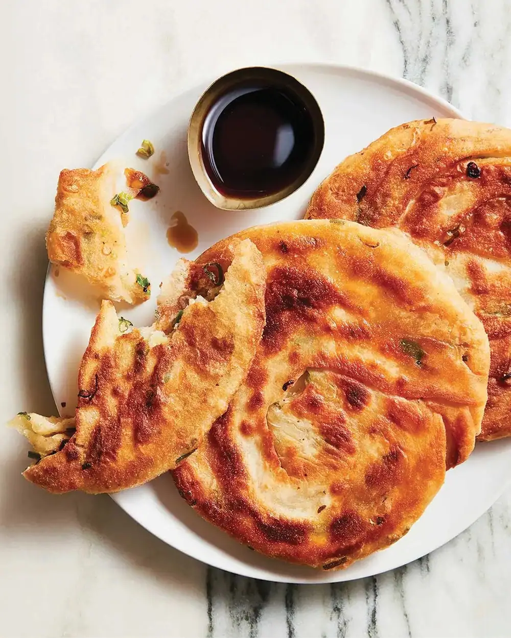 Cong you bing (tortitas chinas de cebolleta)