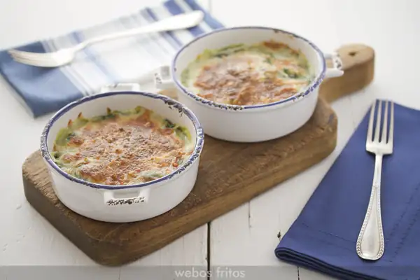Spinach and turkey gratin